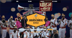 Desktop Screenshot of janatadhirajband.com