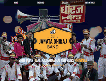 Tablet Screenshot of janatadhirajband.com
